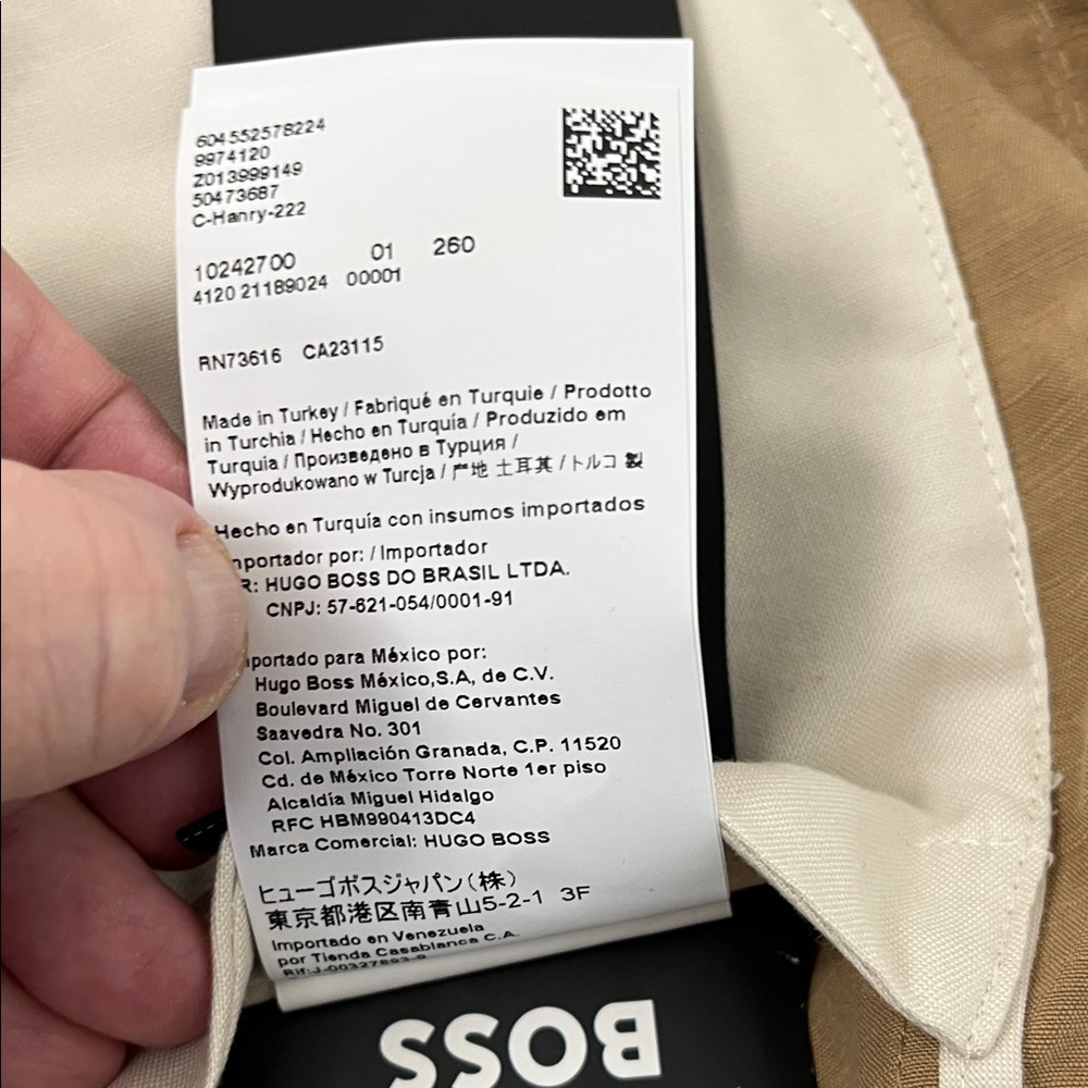 Hugo Boss Tan Blazer Size 48 US Linen - Picture 15 of 17